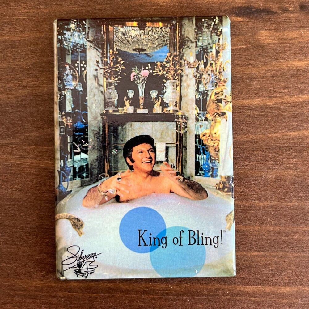 Vintage Liberace Museum Souvenir King of Bling Magnet